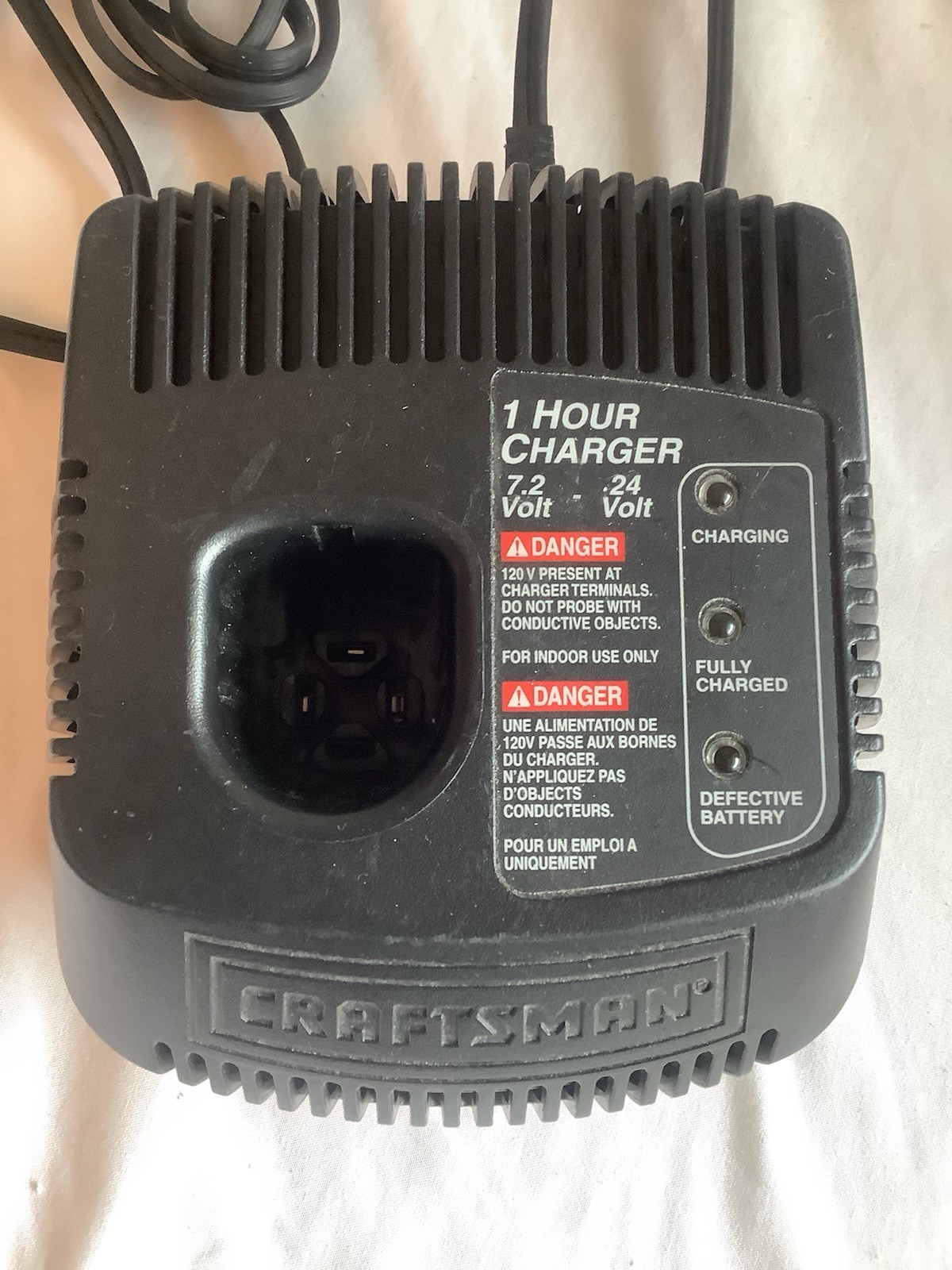 Genuine Craftsman 7.2V – 24V NiCad Fast Battery Charger ONLY 1425301
