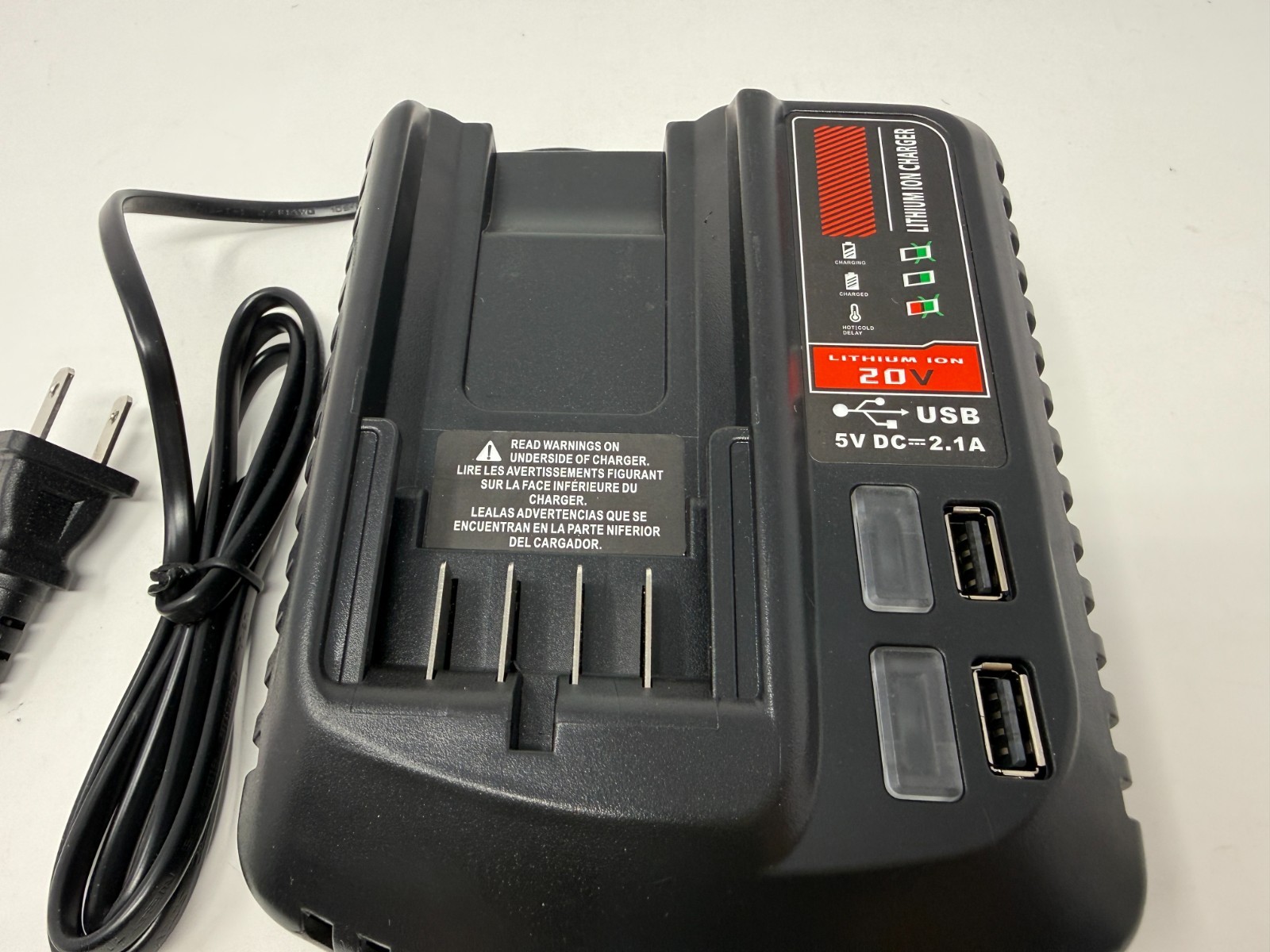 1x For Craftsman 20V 20 Volt MAX CMCB104 Lithium-Ion Battery Charger Replacement