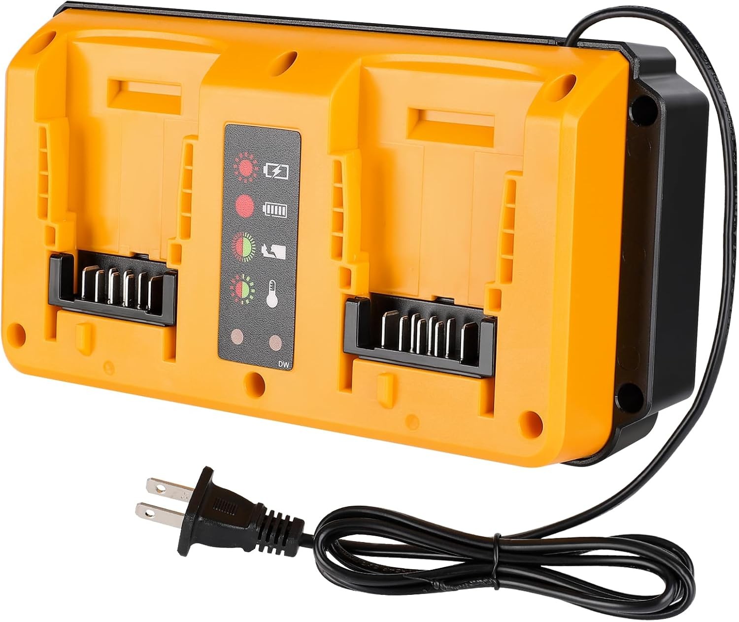 90W Dual Port Fast Charger for DeWalt 20V Battery Charger DCB207 DCB206 DCB204