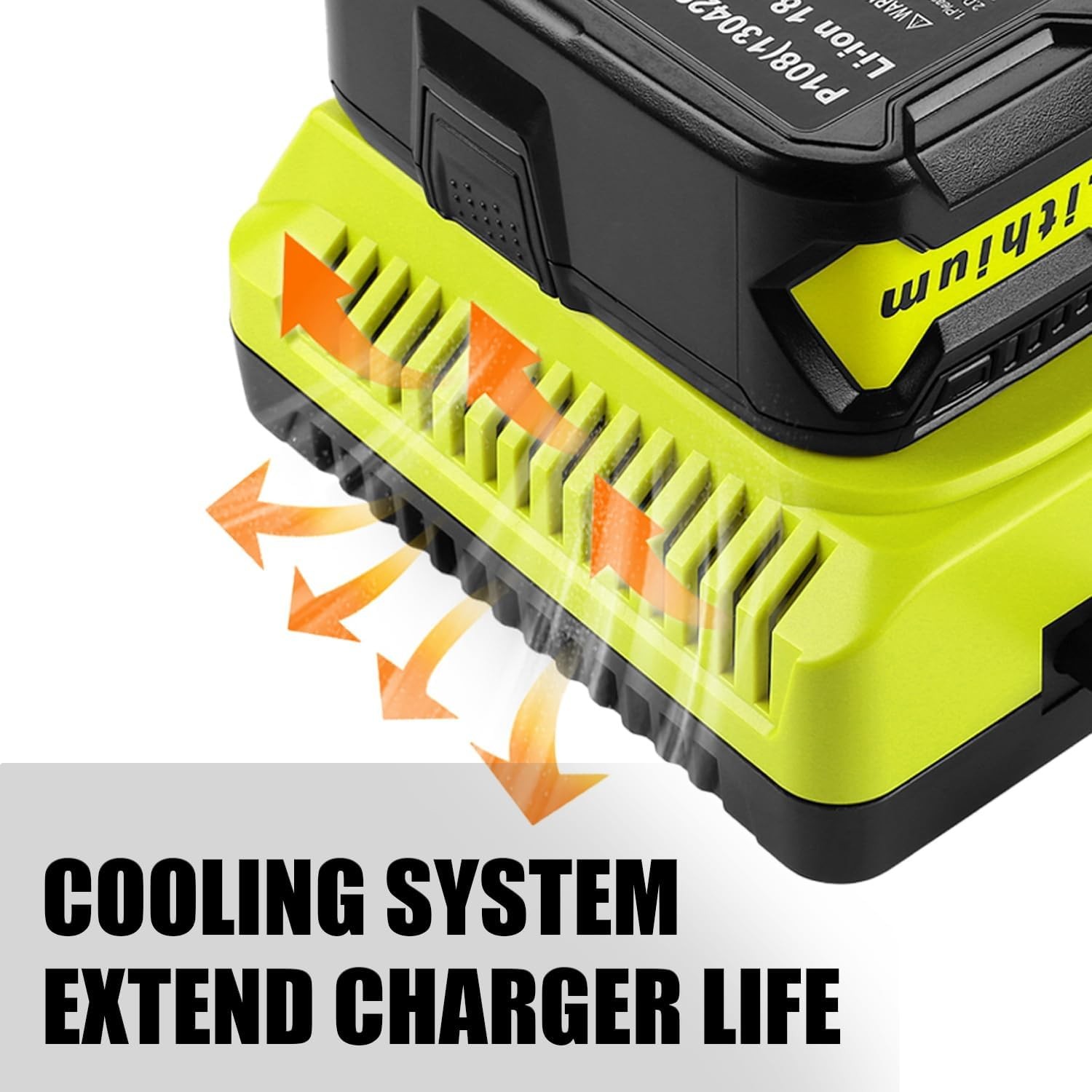 P117 Fast Charger For Ryobi 18V Lithium-Ion NiCad Battery P108 P107 Replacement