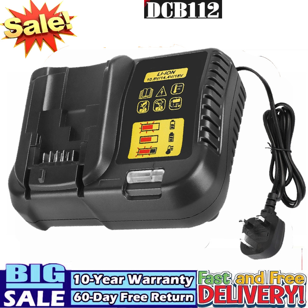 New for DEWALT DCB112 18-20V Lithium-Ion Battery Charger DCB204 DCB200 DCB205