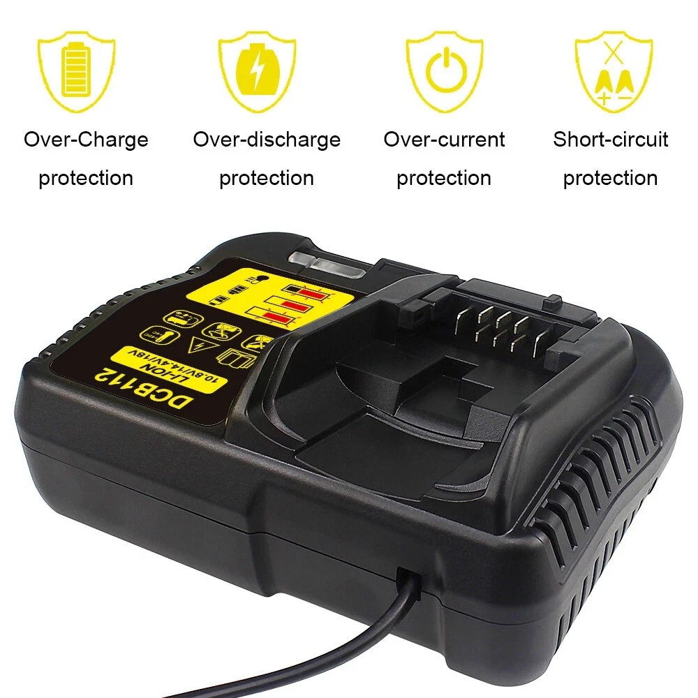 New for DEWALT DCB112 18-20V Lithium-Ion Battery Charger DCB204 DCB200 DCB205