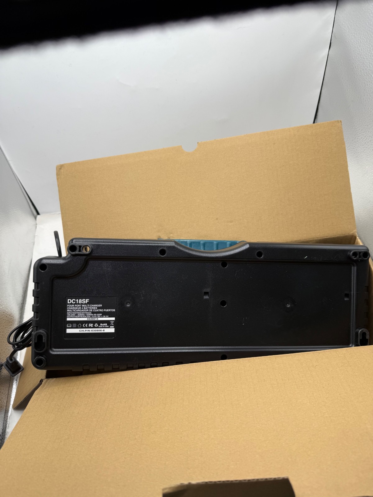 18V 4-Port 50-Minute Fast Charger Station Compatible with M-akita 18 Volt LXT