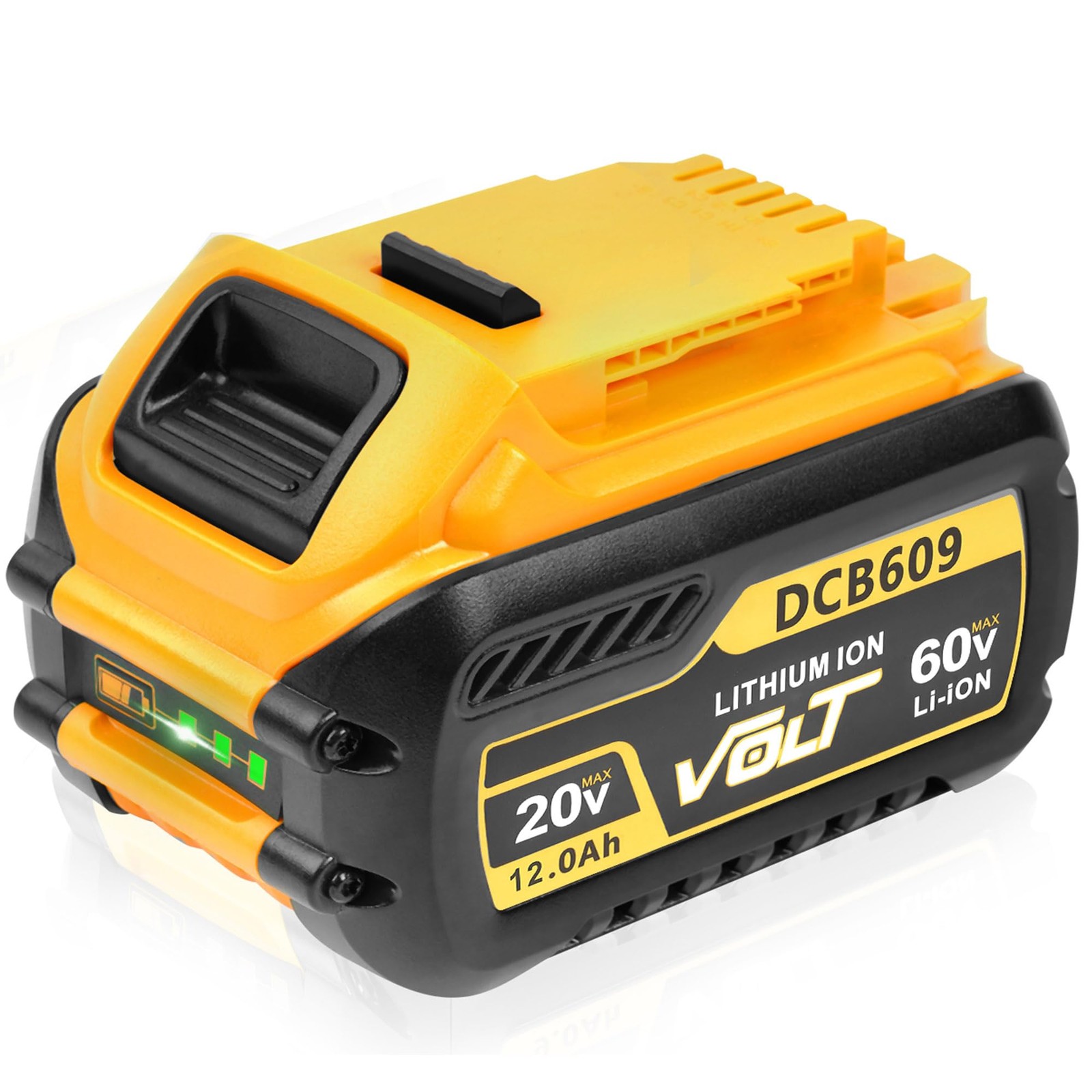 Akelor 12.0Ah Replacement For Dewalt Flexvolt 20V/60V Max Dcb606 Dcb609 Dcb612