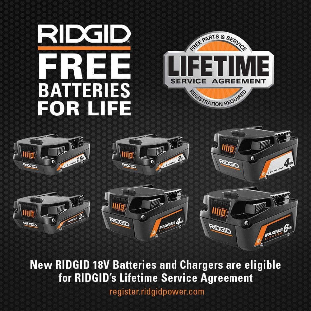 RIDGID 18V 6-Port Sequential Charger