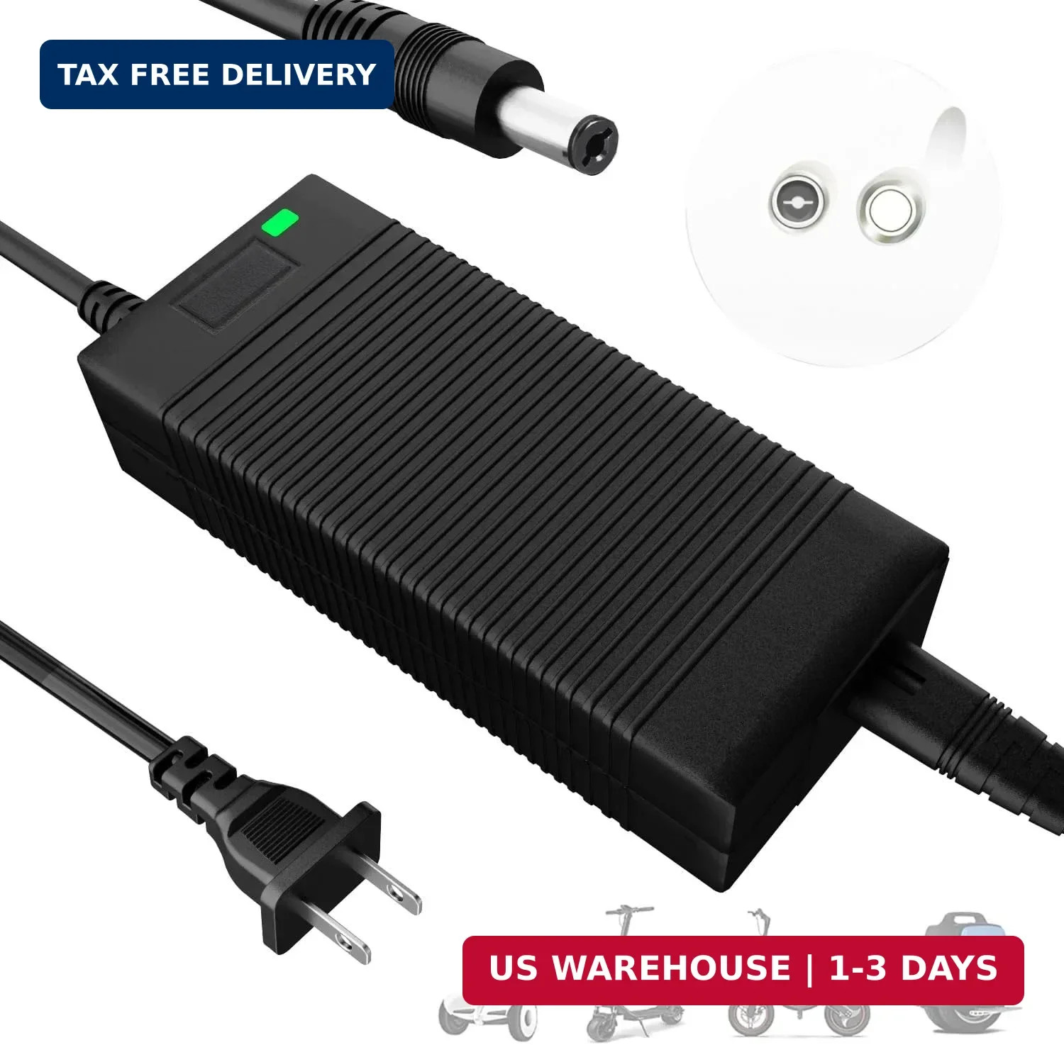 EVAPLUS 54.6V Fast Charger for 48V Lithium Batteries, UL Certified | Smart Charg