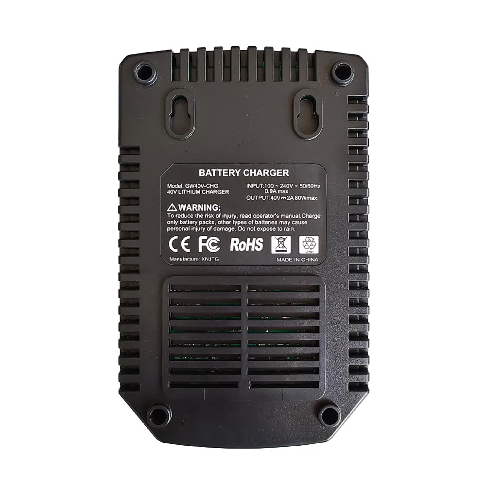 Aunstarwei 40V 2A Replacement Battery Charger Compatible Greenworks 40V Battery