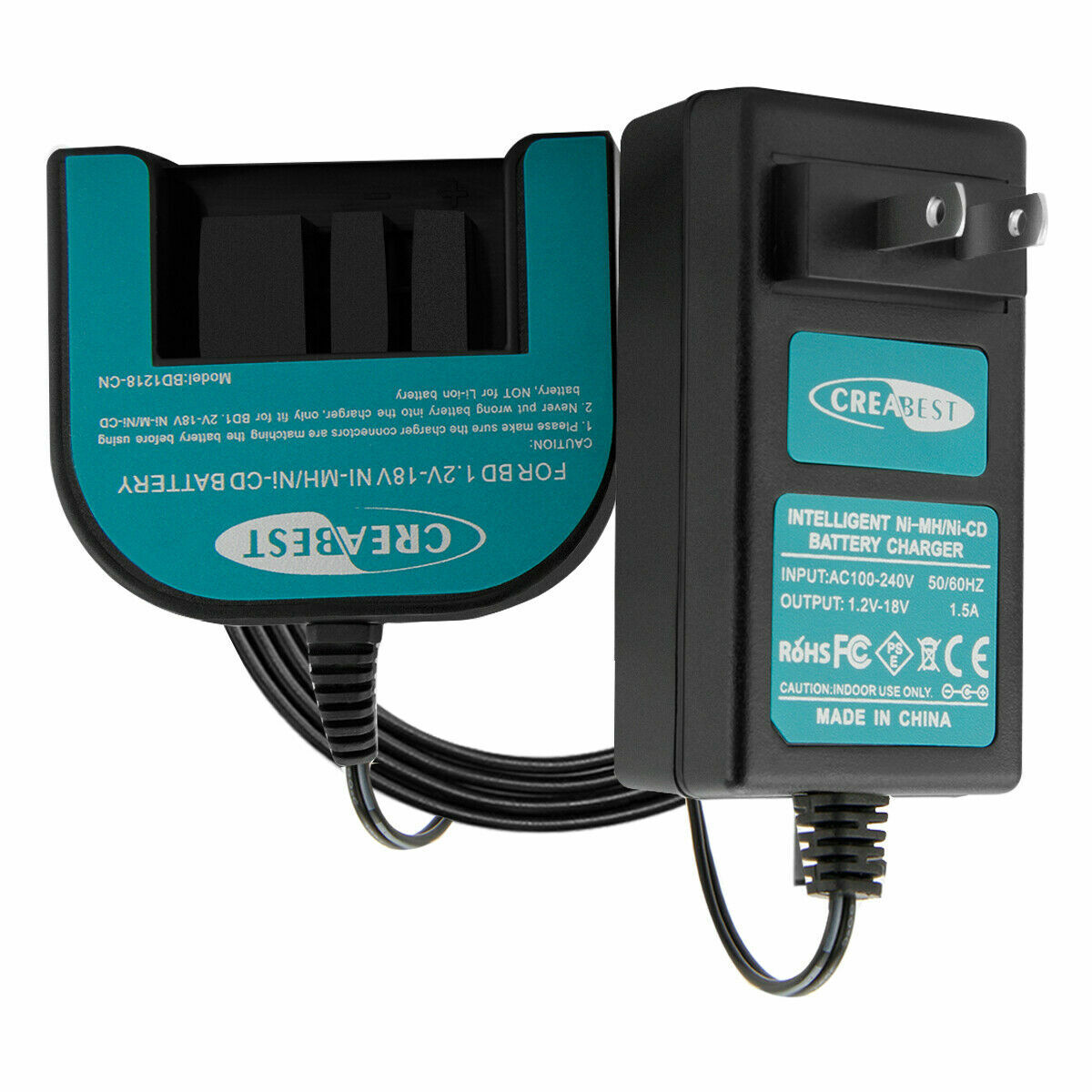 Charger For Black&Decker 9.6V-18V A12 A12-X A14 A18 A1714 A1718 FSB12 Battery