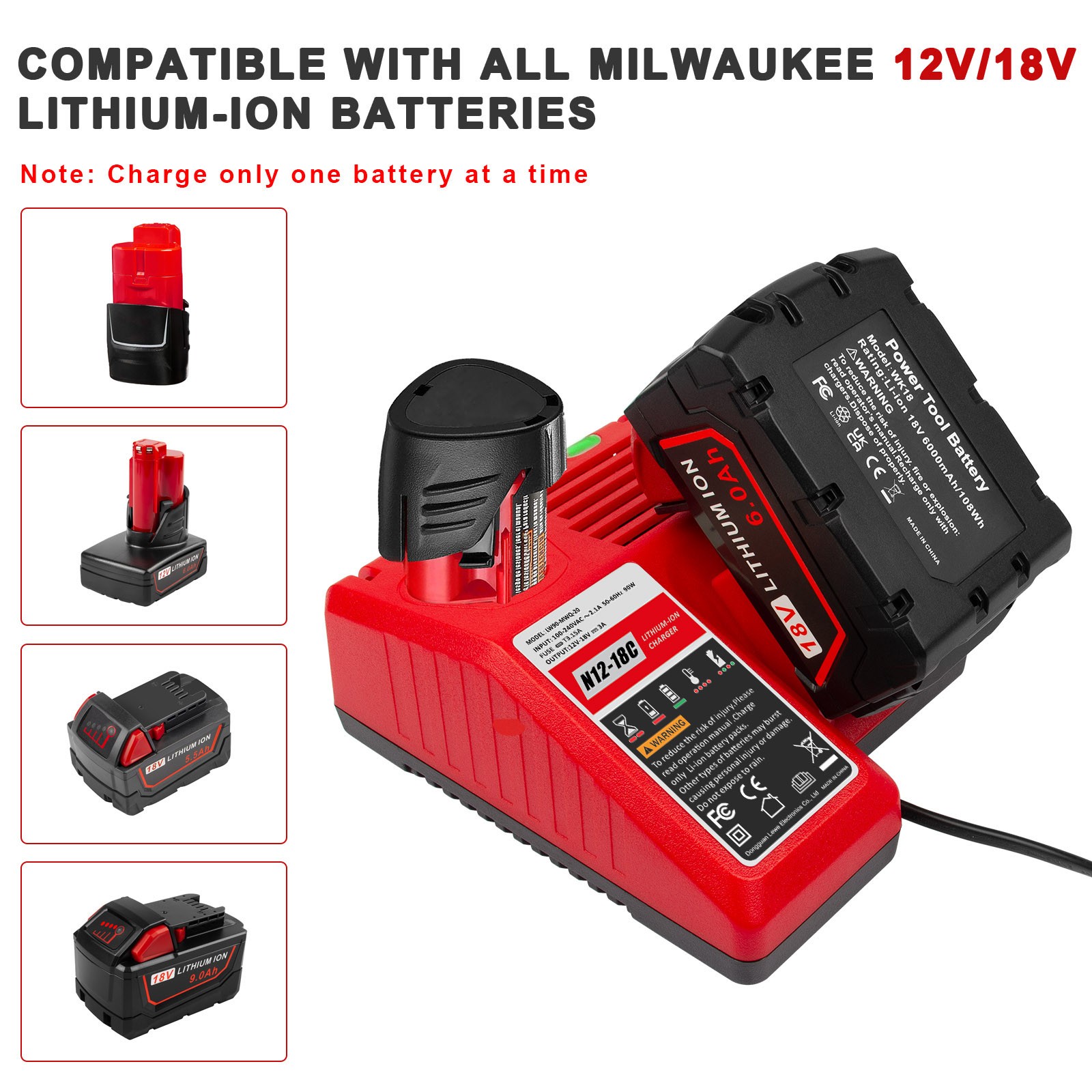 Cordless Impact Wrench 1/2″ High Torque Brushless Drill 2 Battery 18V For Makita