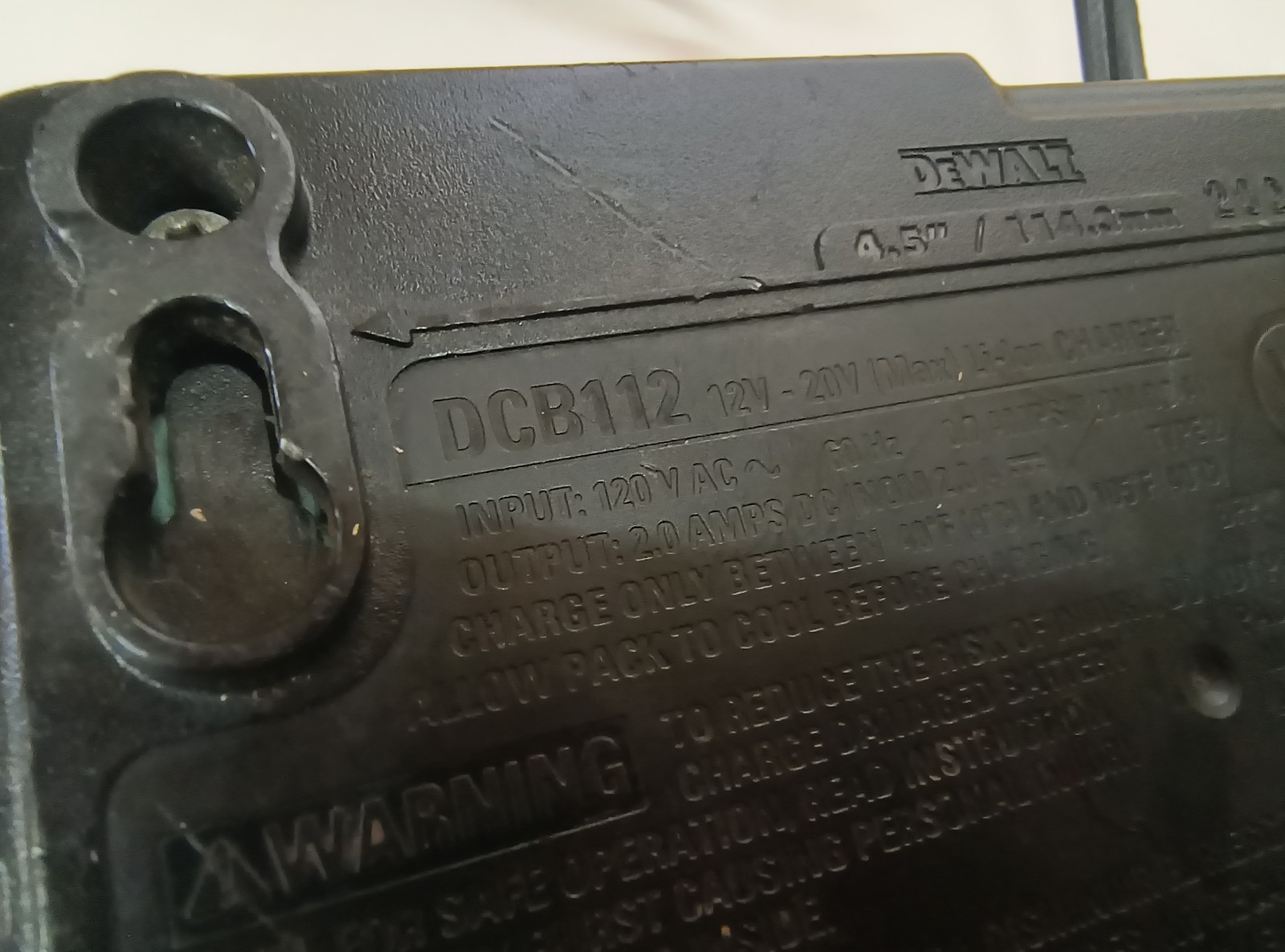 DEWALT DCB112 12V/20V MAX Li-Ion Battery Charger TESTED WORKS GREAT