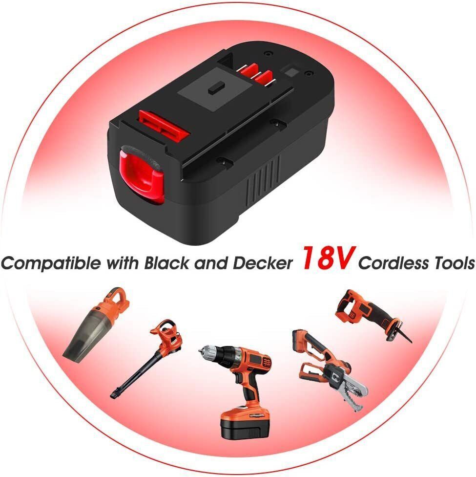 2 Pack 18V for Black and Decker HPB18 18 Volt 4.0Ah Battery HPB18-OPE 244760-00A