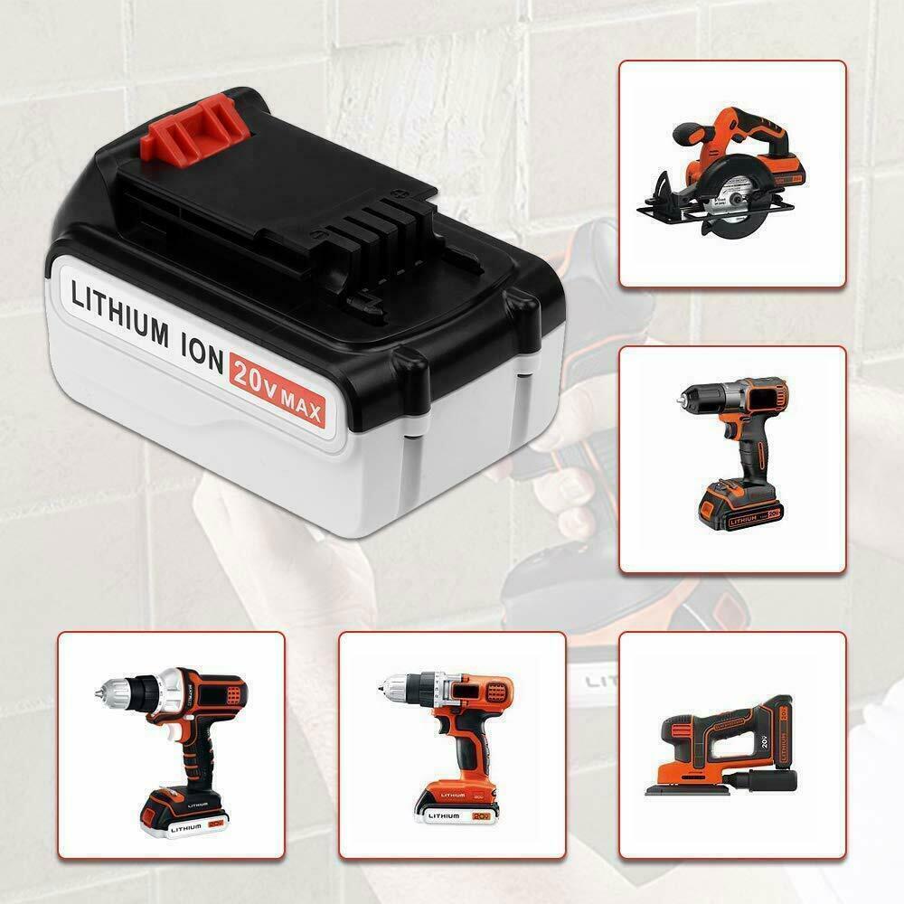 2 Pack For Black & Decker 20V Lithium MAX Battery 20Volt Li-Ion LBXR20 LBXR2020