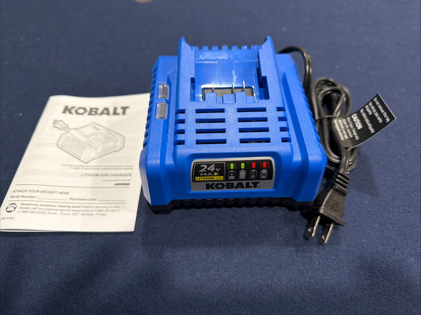 Kobalt 24V Max Power Tool Battery Charger (KRC 2490-03)