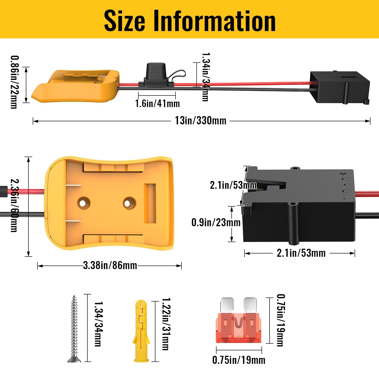 Azocek for Power Wheel Adapter Compatible with Wheels Connector