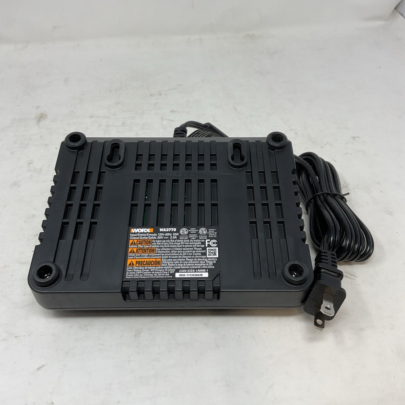 WORX WA3770 20V Volt PowerShare Lithium Ion Dual Port Battery Charger