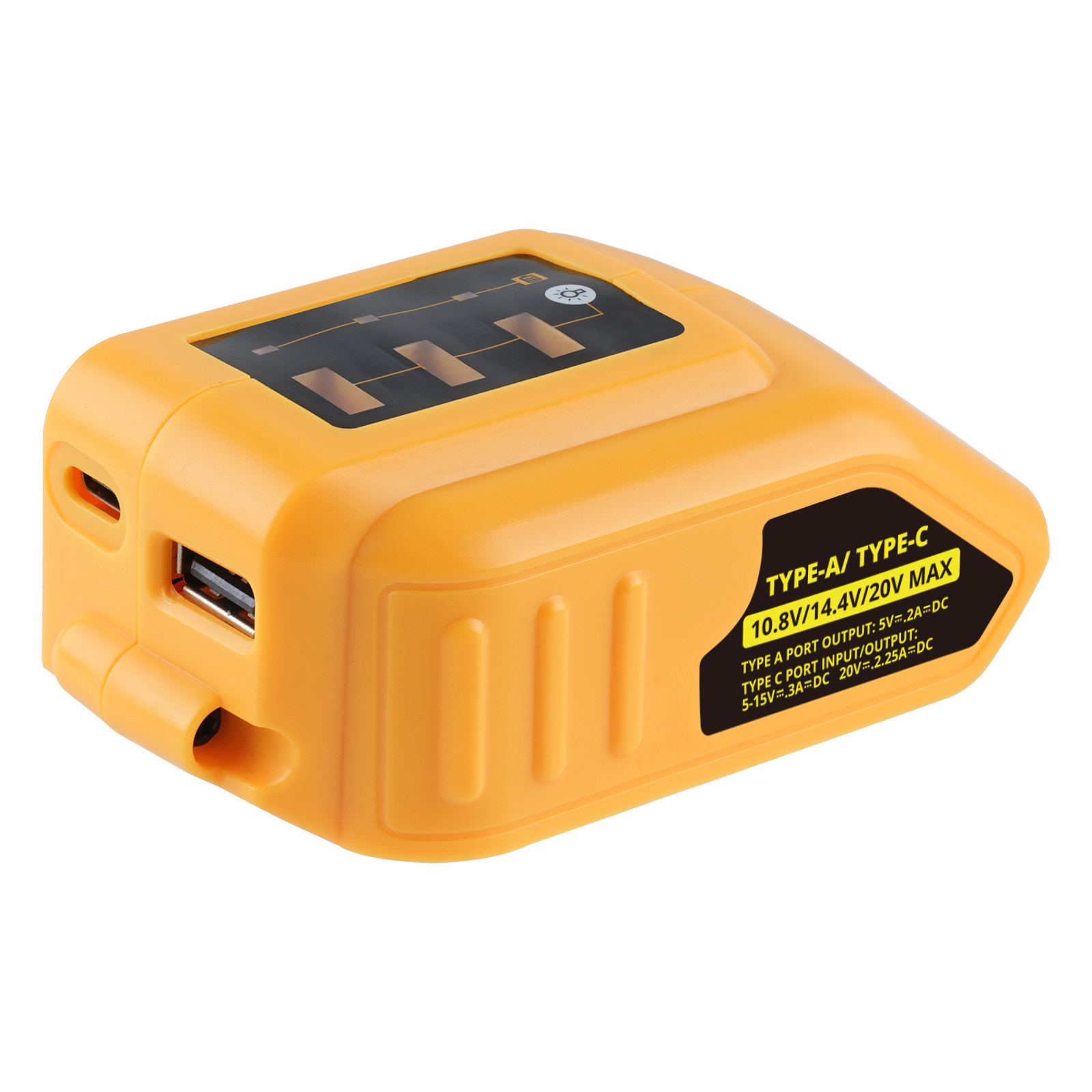 20V Max for Dewalt USB And Type C Power Source Battery Charger Adapter DCB094k