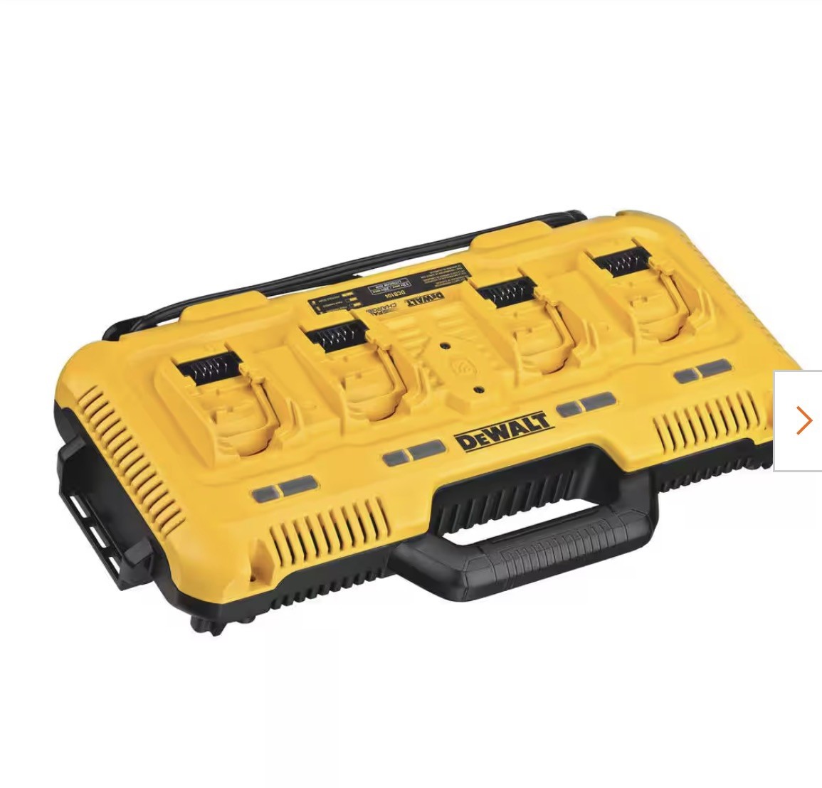 DEWALT DCB104 4-Port Battery Charger 12v/20v/60v Lithium XR, Fast Charging.
