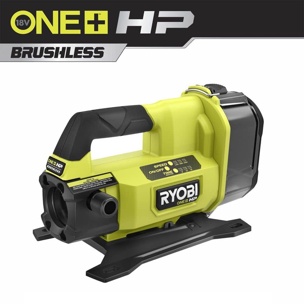 RYOBI ONE+ HP 18V Brushless 1/4 hp Battery Powered Transfer Pump (Tool-Only)