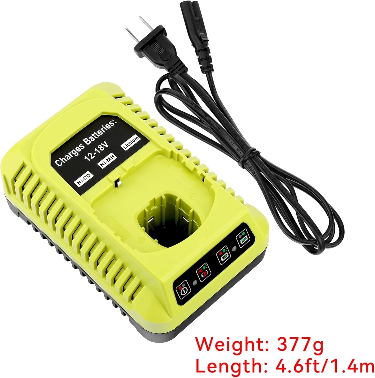 P117 Fast Charger For RYOBI For One+ Plus 18V High Capacity Lithium Battery P108