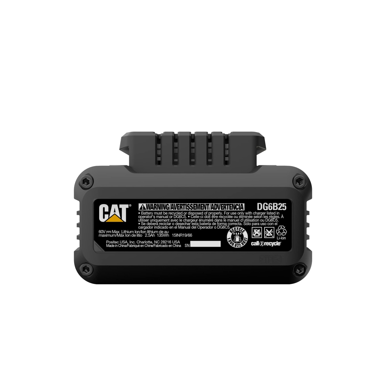 Cat 60V 2.5Ah – Yellow Dg6B25