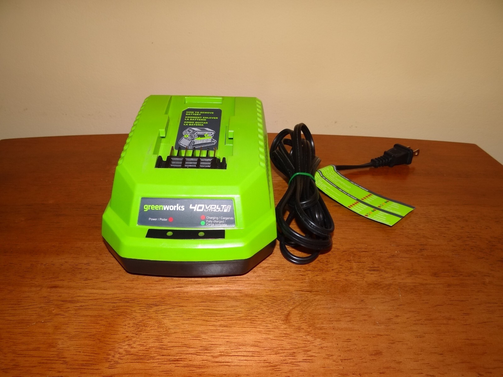 Genuine GreenWorks 29482 40V Lithium-Ion Battery Charger – TESTED/WORKS