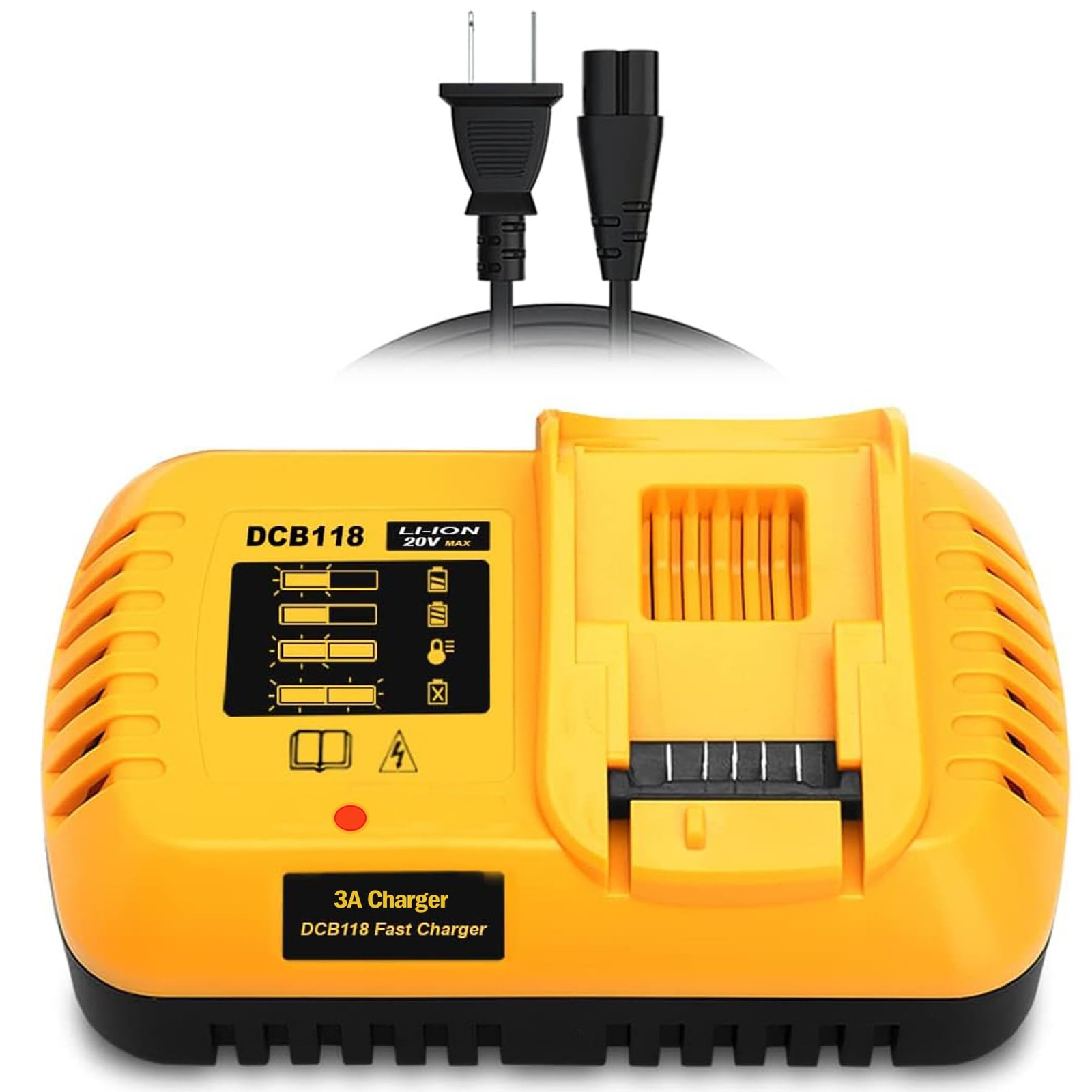Simple Plus+ Dcb118 Replace For Dewalt Charger 20V/60V Rapid Battery Charger