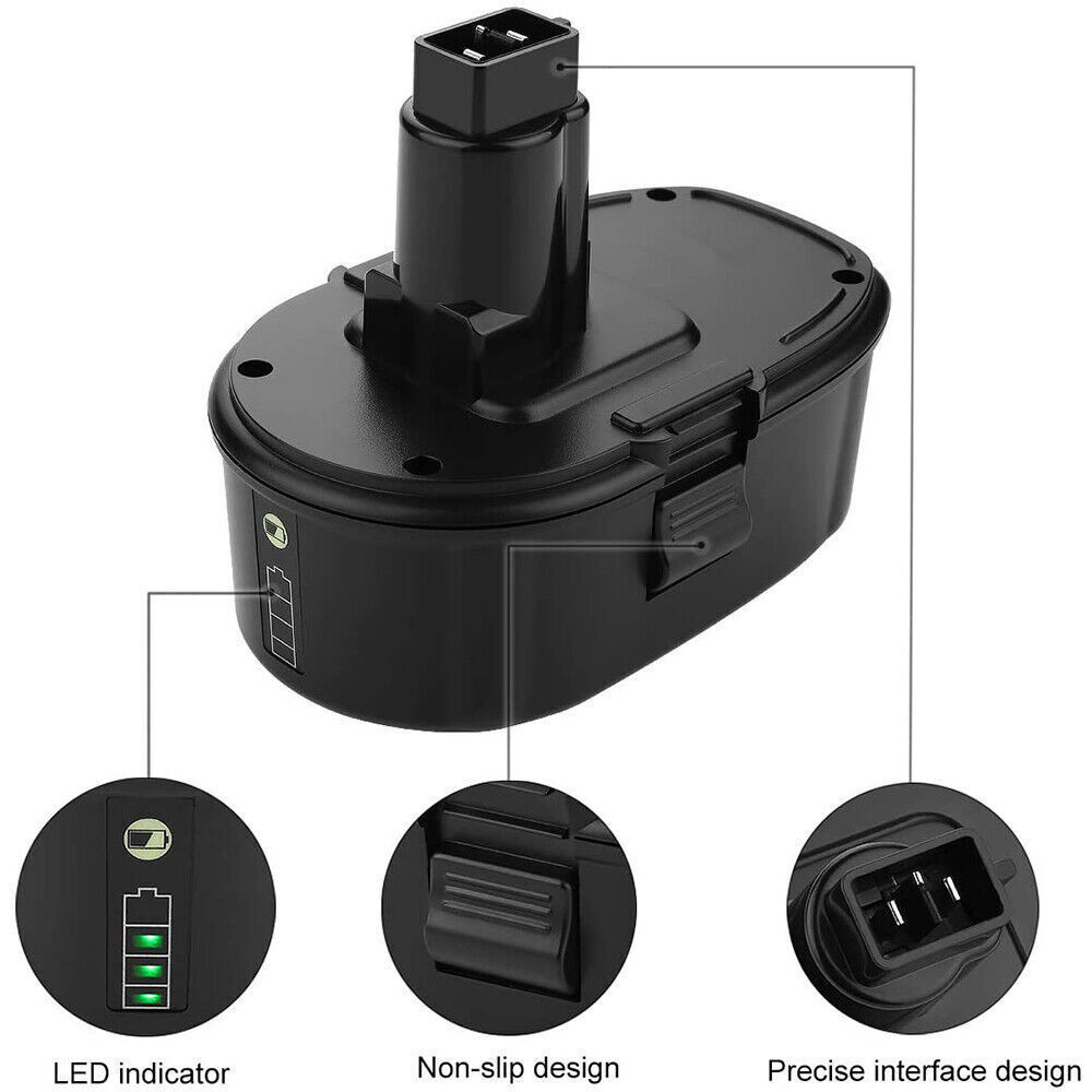 1-2Pack 18 Volt for Dewalt Battery DC9096-2 DC9098 DC9099 DW9096 DC9096 7.0Ah