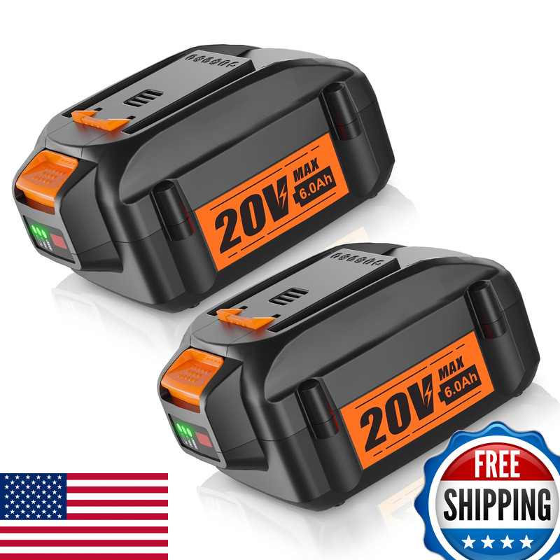 C Dsanke C 2Pack Dsanke Wa3520 20V 6.0Ah Replacement For Worx 20V Battery