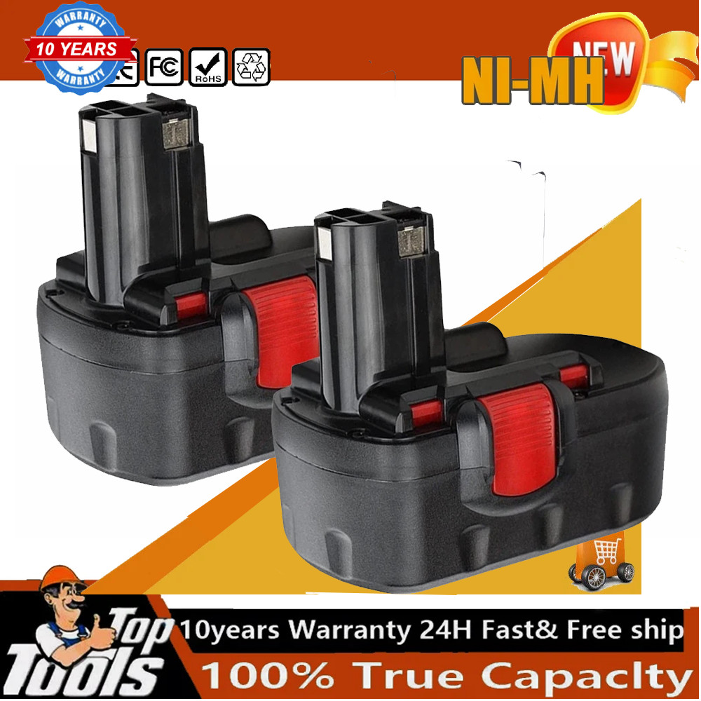 2 Pack 18 Volt 4.8Ah Battery for Bosch BAT025 BAT180 BAT181 BAT189 BAT026 BAT160