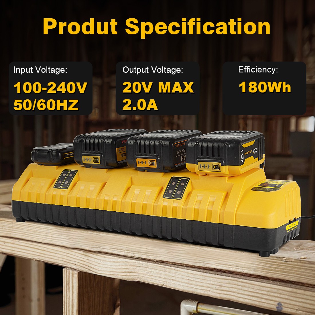 For DEWALT 12/20V DCB104/DCB102/DCB112 Charger Fast Charger Lithium XR DCB205
