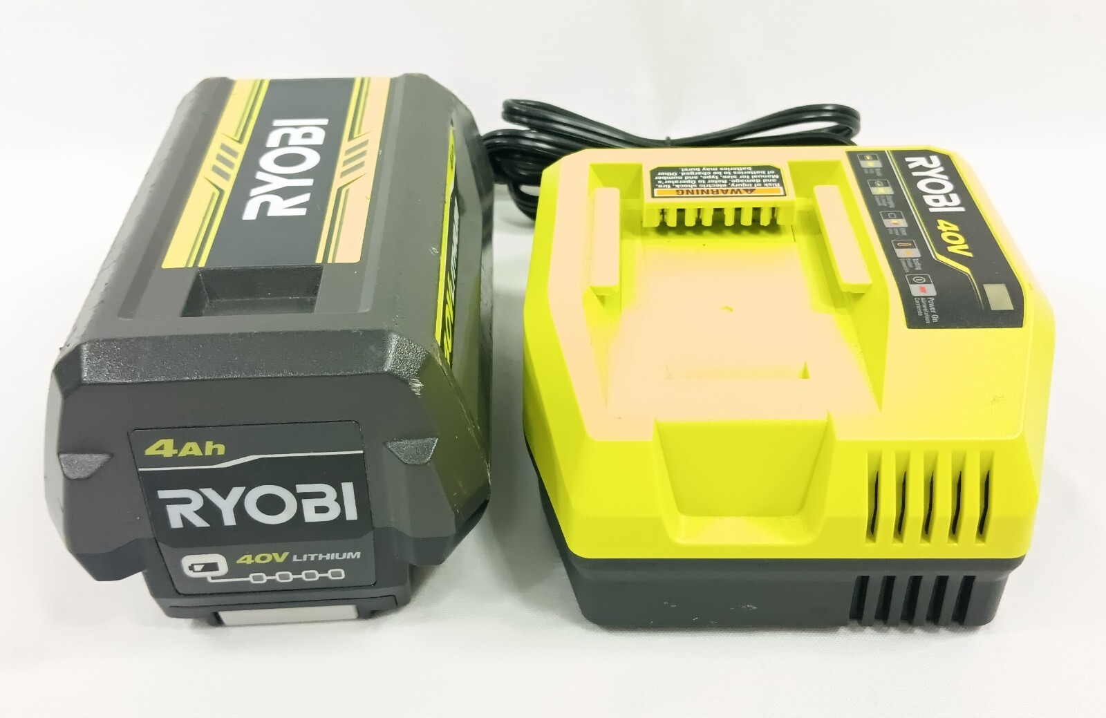 Ryobi OP40404VNM & OP408VNM 40V Li-Ion Fast Rapid Charger & Battery (38912-1)
