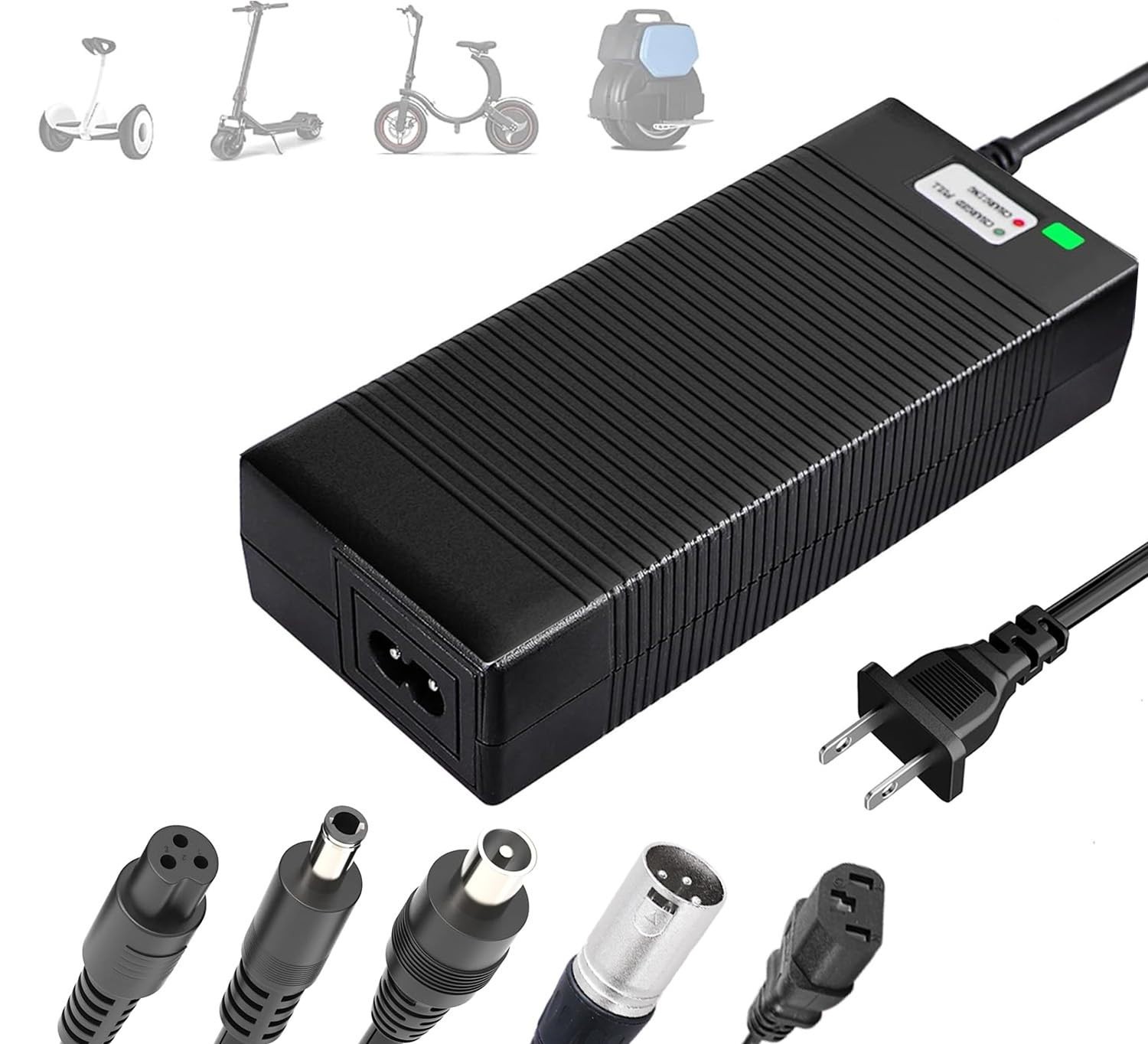 5-in-1 Fast Charger 54.6V for 48V 13S Lithium Batteries – UL Certified, Versatil