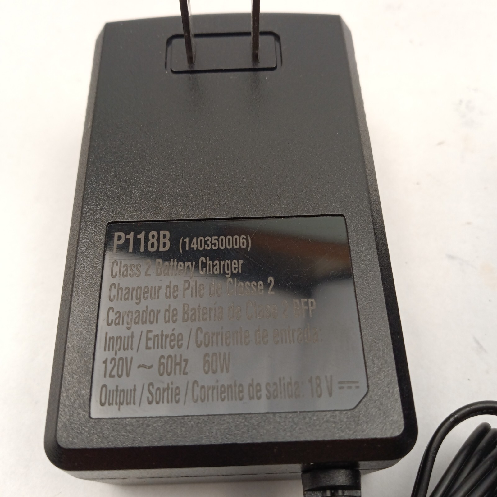 Ryobi P118B ONE+ 18V Li-Ion Dual Chemistry Battery Charger