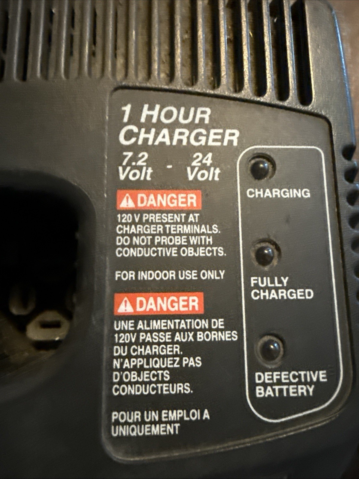 CRAFTSMAN OEM GENUINE FAST 1 HOUR BATTERY CHARGER 1425301 7.2v 12v 18v 19.2v 24v