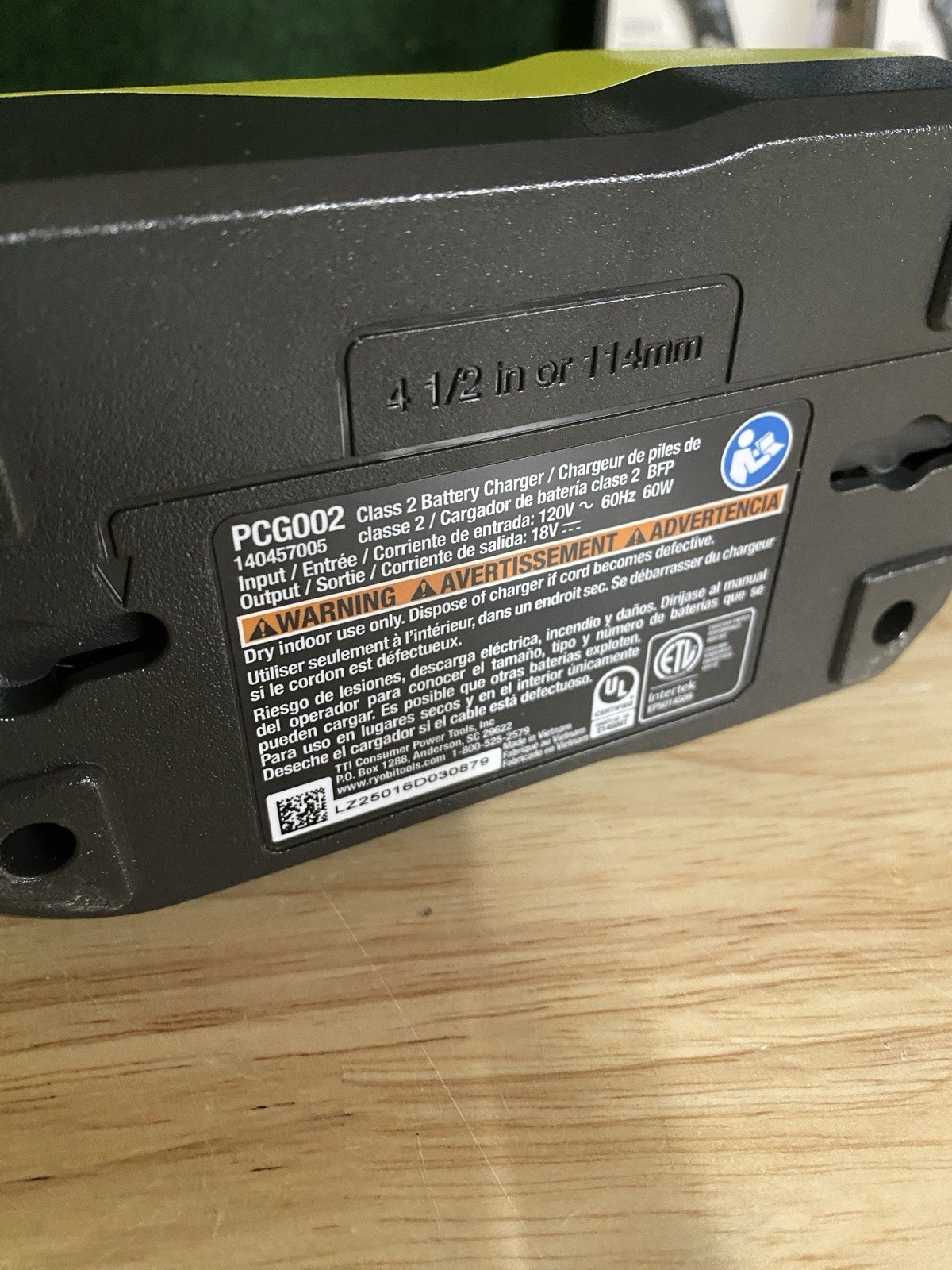 Ryobi Battery Charger PCG002 Authentic 18V ONE+ Li-Ion ORIGINAL OEM Lot Listing
