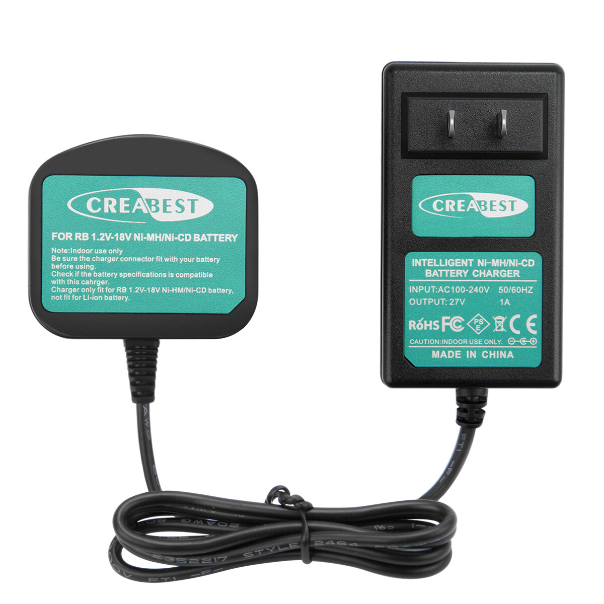 Charger For RYOBI Ni-MH/Ni-CD P108 P107 P700 RY-1204 HP961 7.2V-18V Battery