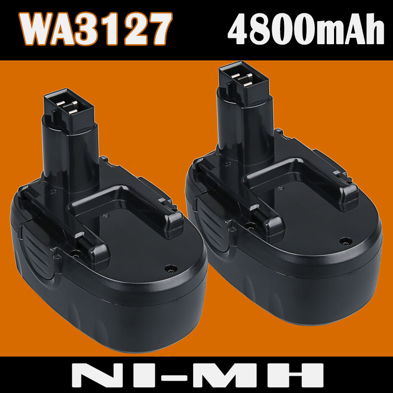 2x For Worx WA3127 18V 4.8Ah Battery WA3152 WG150 WG152 WG153 WG250 Cordless