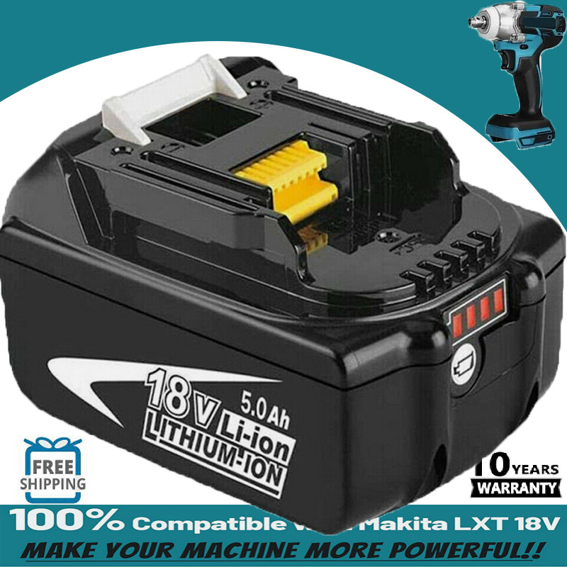 For Makita 18v Battery 5.0Ah Li-Ion Cordless Multi Tool BL1860 LED BL1850 BL1830