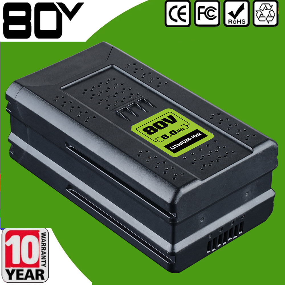 NEW 8.0Ah 80V Lithium-ion Battery For Greenworks PRO 80V GBA80200 GBA80600