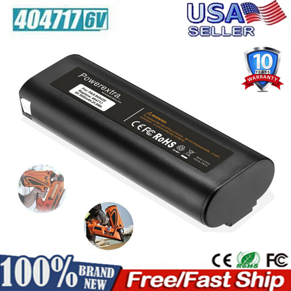 For PASLODE 4.8Ah Battery 6V Ni-MH 404717 902000 900400 900420 900600 Nailer NEW