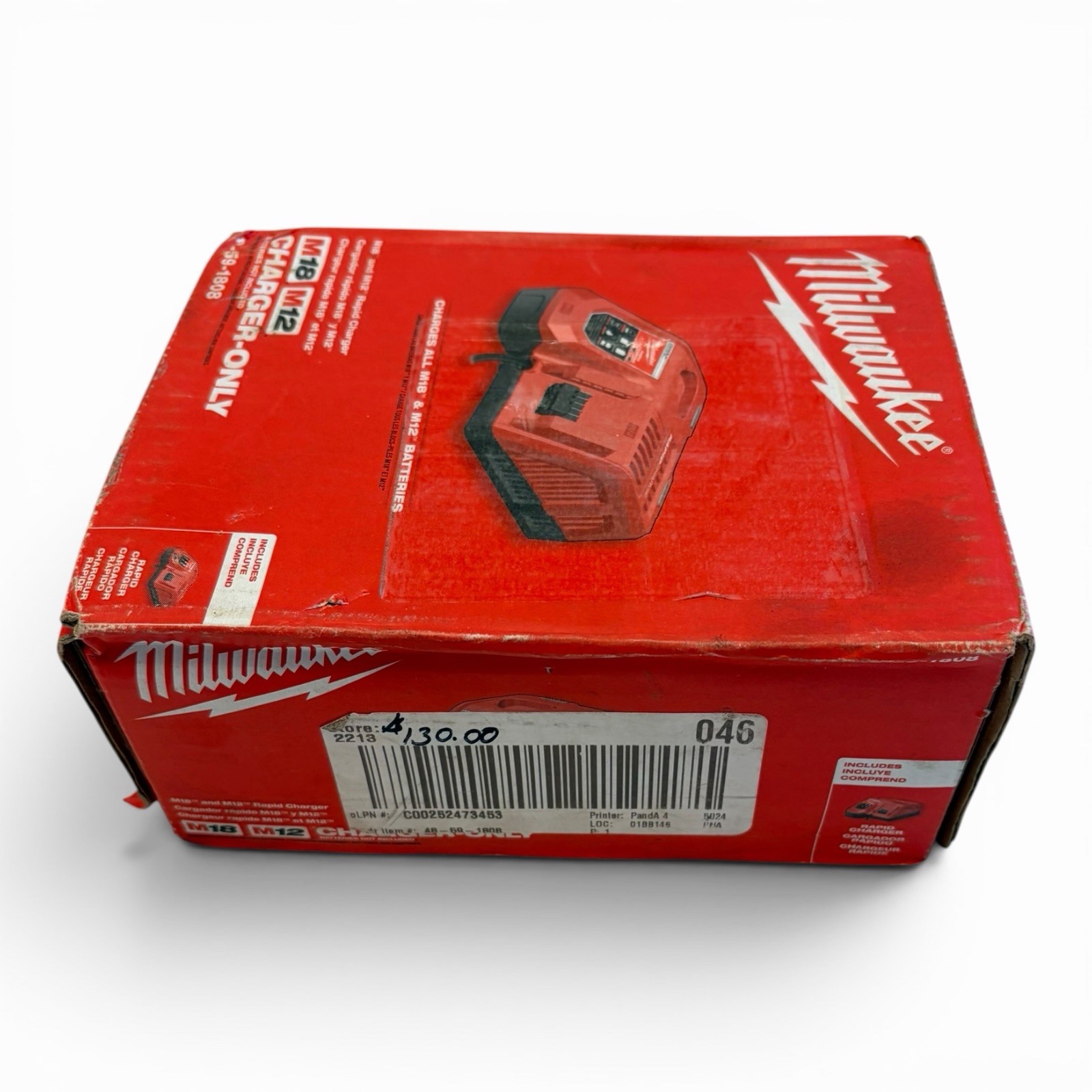 Milwaukee 48-59-1808 M12 M18 Multi-Voltage Rapid Battery Charger NEW