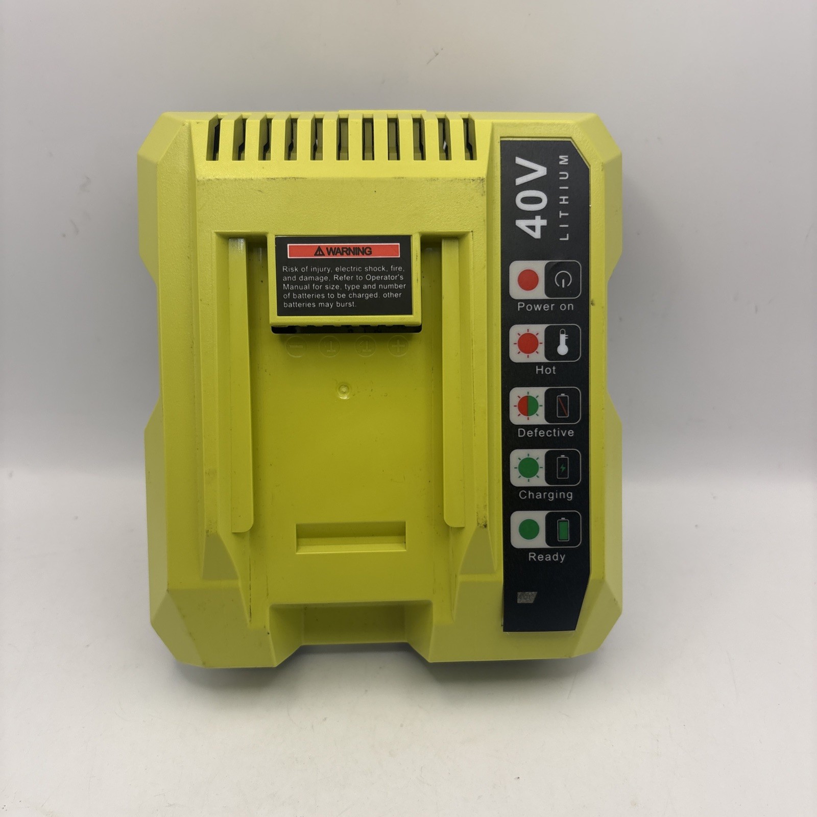 Rapid Charger For Ryobi 40V OP408VNM Lithium Battery OP406VNM OP40602 OP401 LED