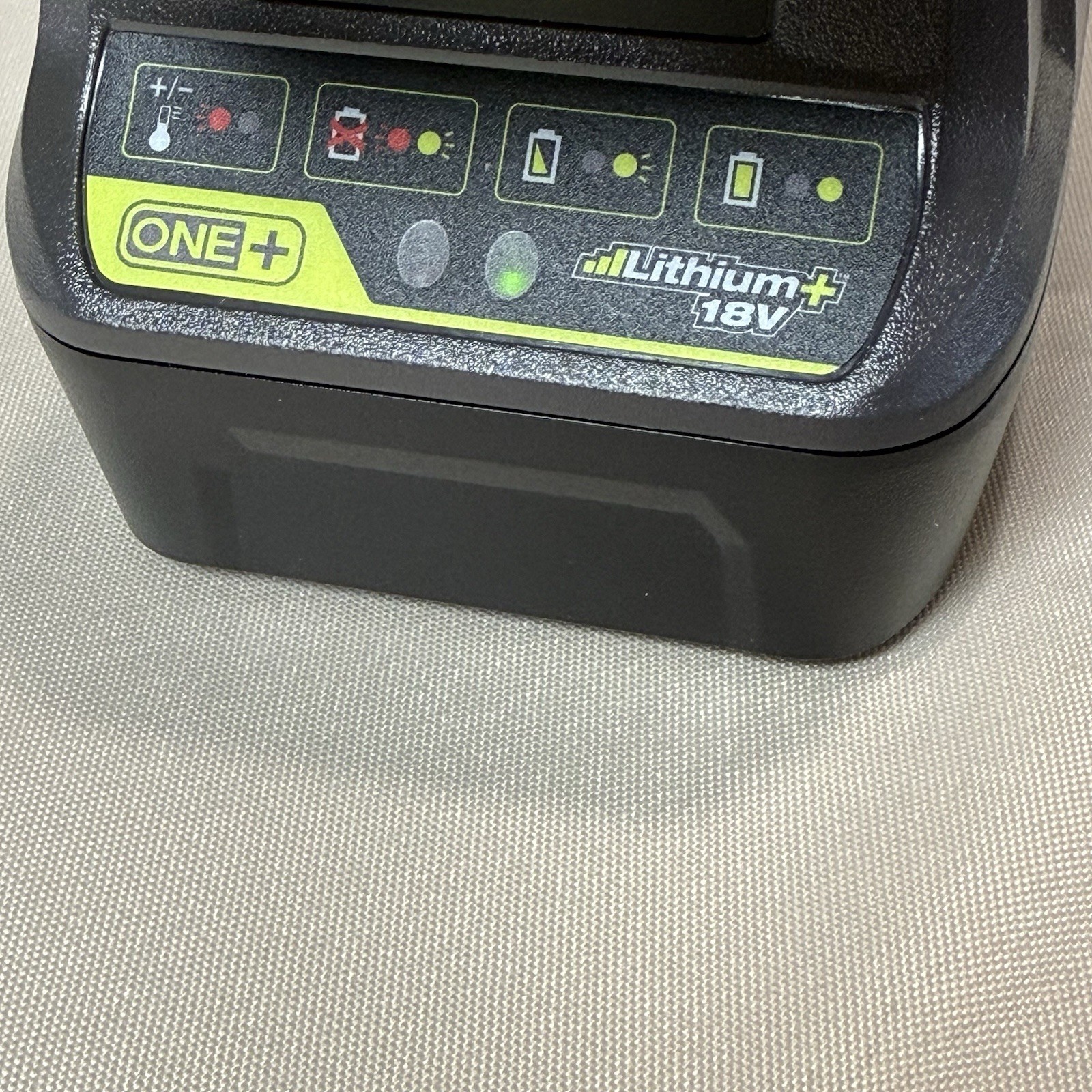 Ryobi P118B 18V Lithium Battery Charger Black Single Battery Charging