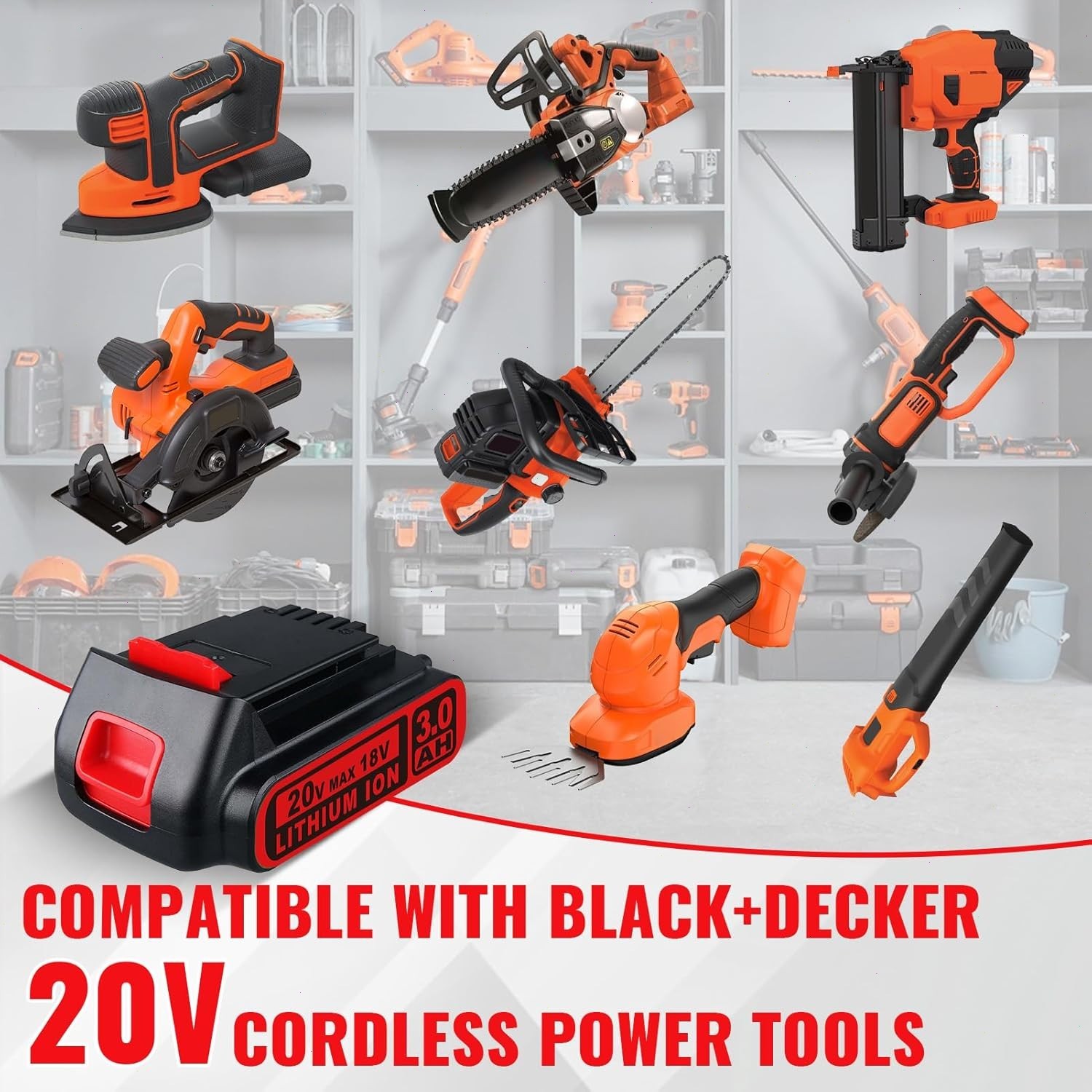 2PACK NEW 20V Lithium-ion Battery / Charger for BLACK DECKER 20 Volt LBXR20 LB20