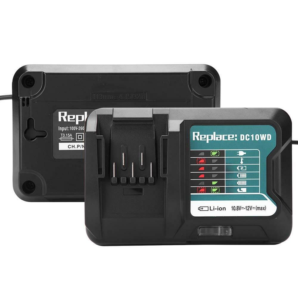 Battery Charger for Makita 10.8V 12V DC10WD BL1021B BL1041B BL1016 Replace US