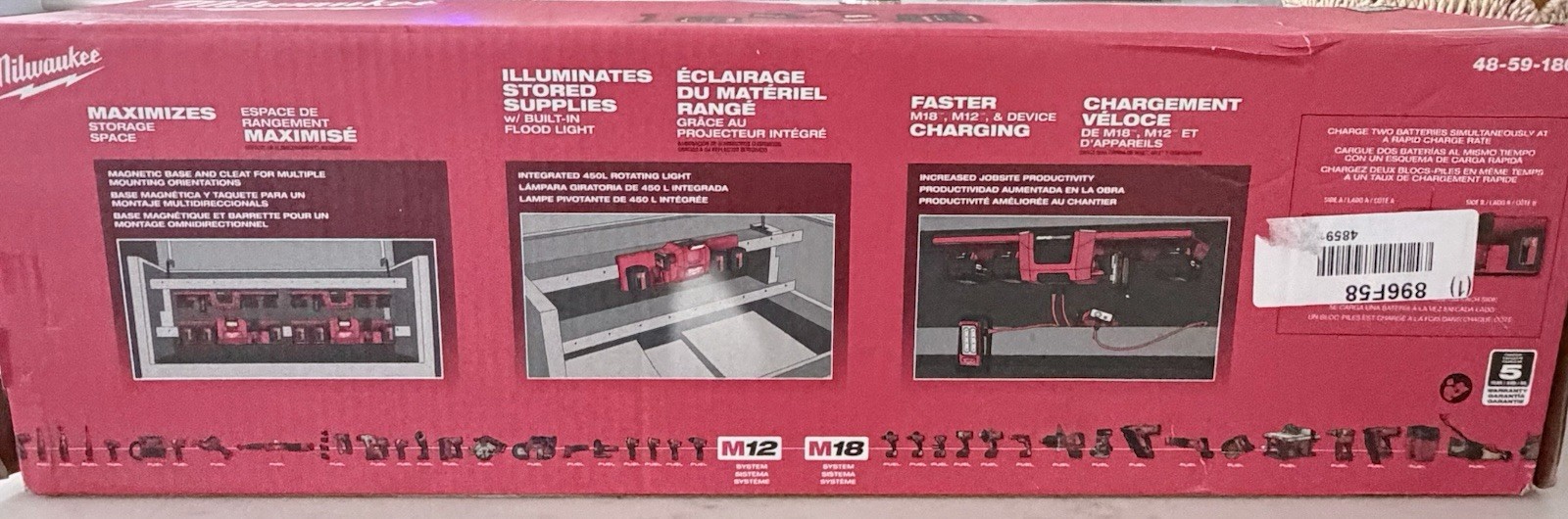 Milwaukee 48-59-1804 M18 and M12 Gangbox Rapid Charger