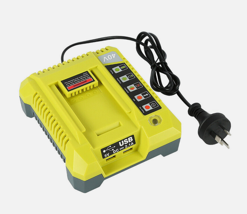 6.0Ah Battery for Ryobi 40V Battery Lithium OP4050 OP40602 OP406VNM / Charger