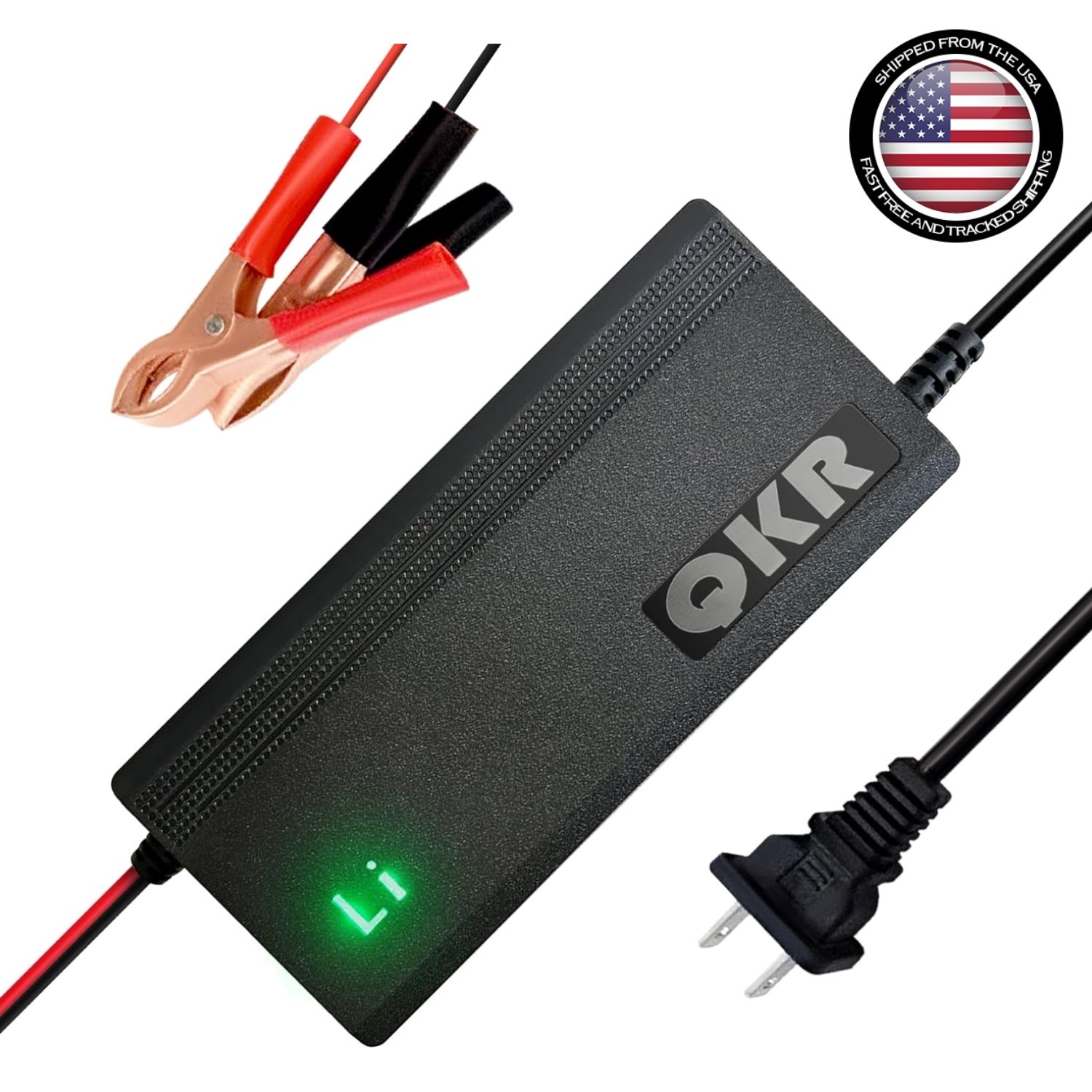 14.6V 10A Fast Charger for 12V LiFePO4 Lithium Batteries with Safety Protections