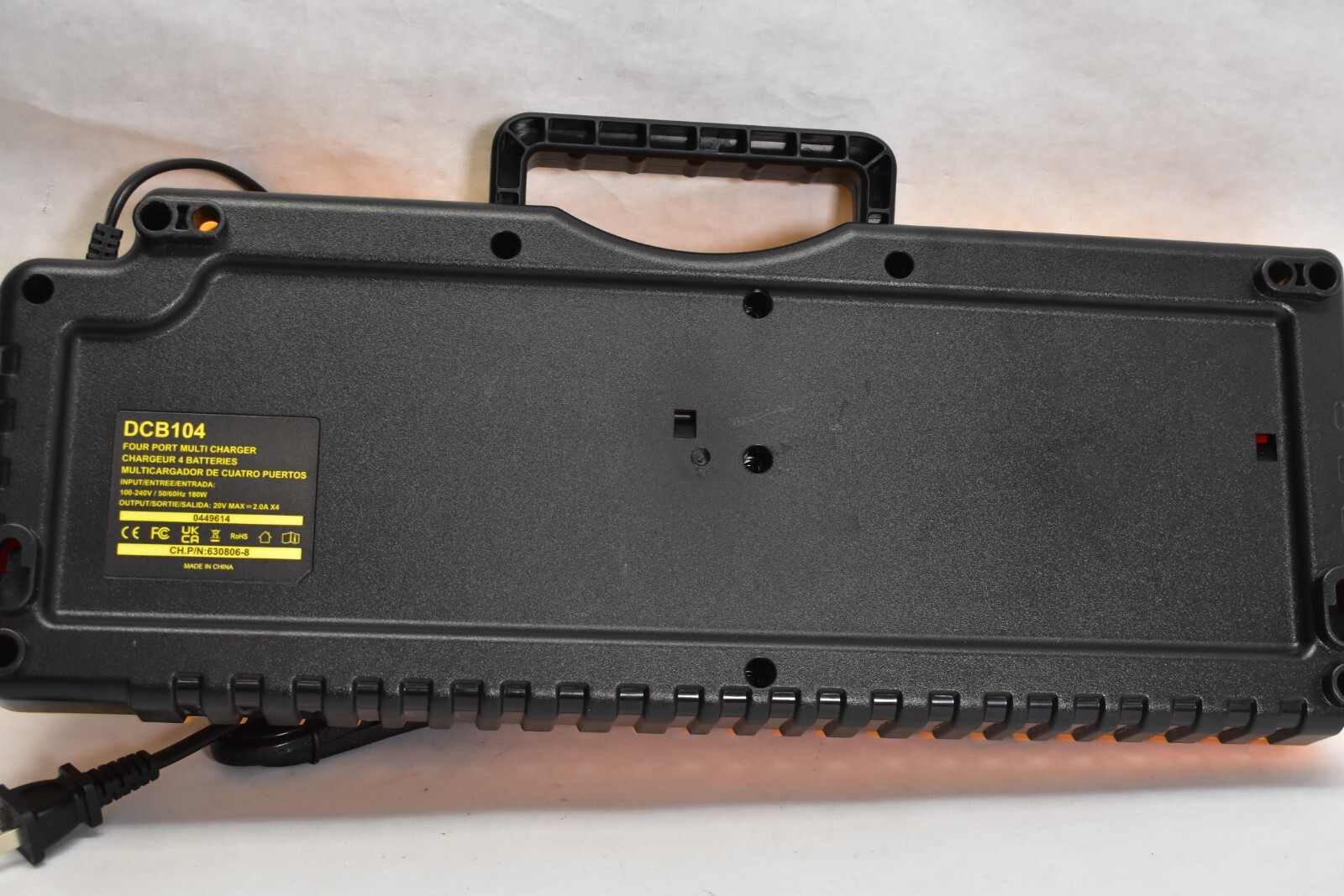 DCB104 20V MAX Battery Charger Replacement for Dewalt Battery Charger, 4 Port