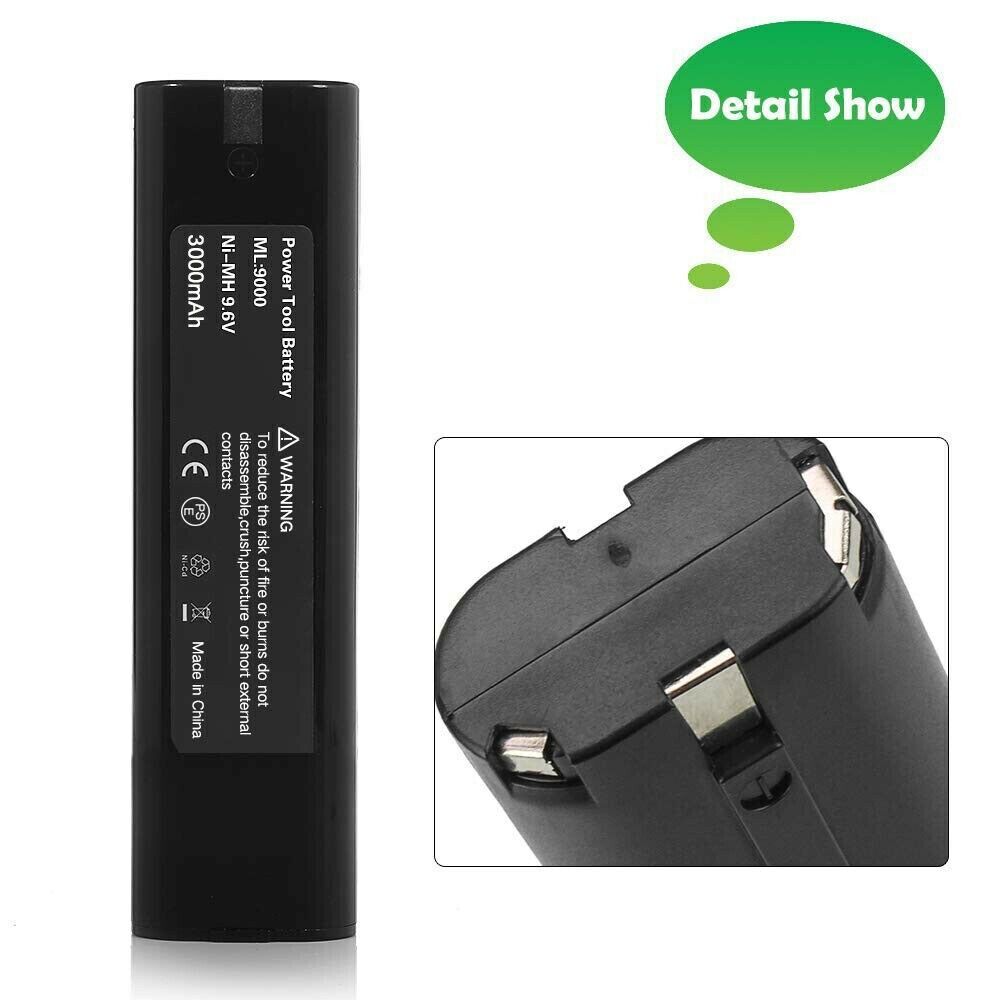 PACK 9.6 VOLT 4800mAh Battery replacementFor MAKITA 9000 9001 632007-4 191681-2